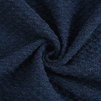 Navy Cotton Throw