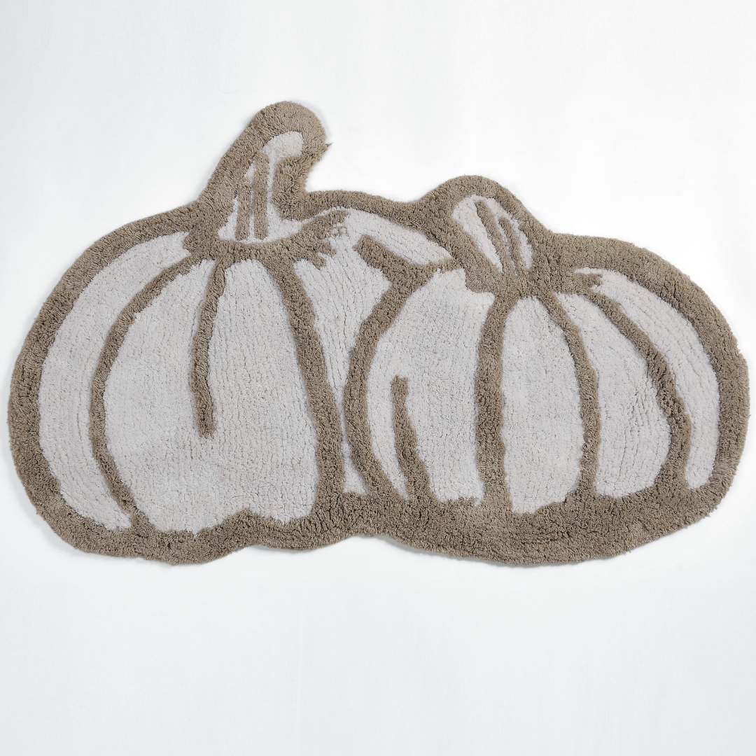 Pumpkin Shaped Tufted Bathmat