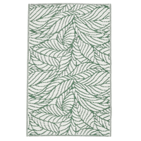 Reversible Green & White Botanical Carpet