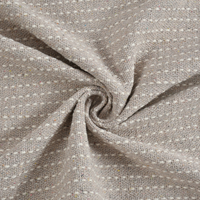 Beige Woven Cotton Throw