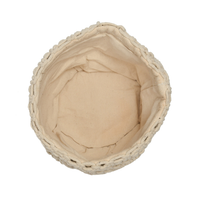 Natural Macramé Cotton Basket Set of 3