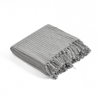 Grey Woven Throw - Sashaaworld