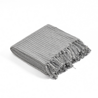 Woven Throw in Grey