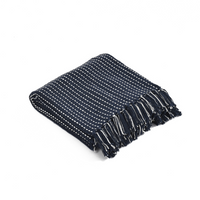 Woven Throw in Navy