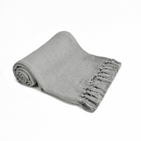 Solid Grey Throw