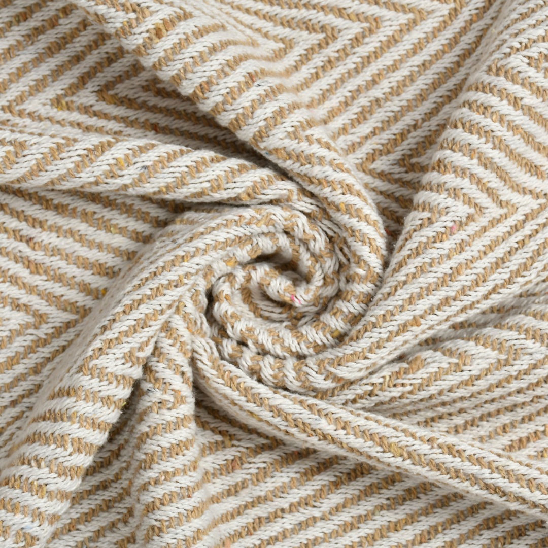 Spring-Hued Chevron Throw