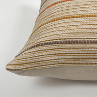 Sashaa World Neutral Stripe Cushion