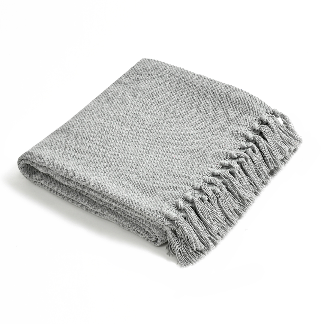 Solid Grey Throw