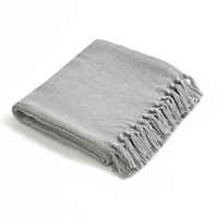 Solid Grey Throw
