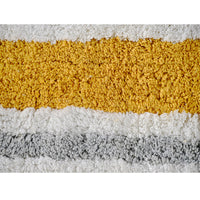 Tufted Striped Coloured Bathmat- sashaaworld