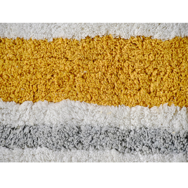Tufted Striped Coloured Bathmat- sashaaworld