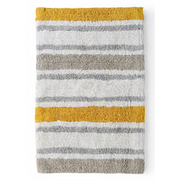 Tufted Striped Coloured Bathmat- sashaaworld