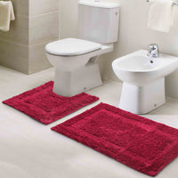 Anti-skid Solid Bathmat and Contour set