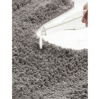 Anti-skid Solid Bathmat and Contour set Grey