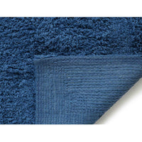 Anti-skid Solid Bathmat and Contour set blue