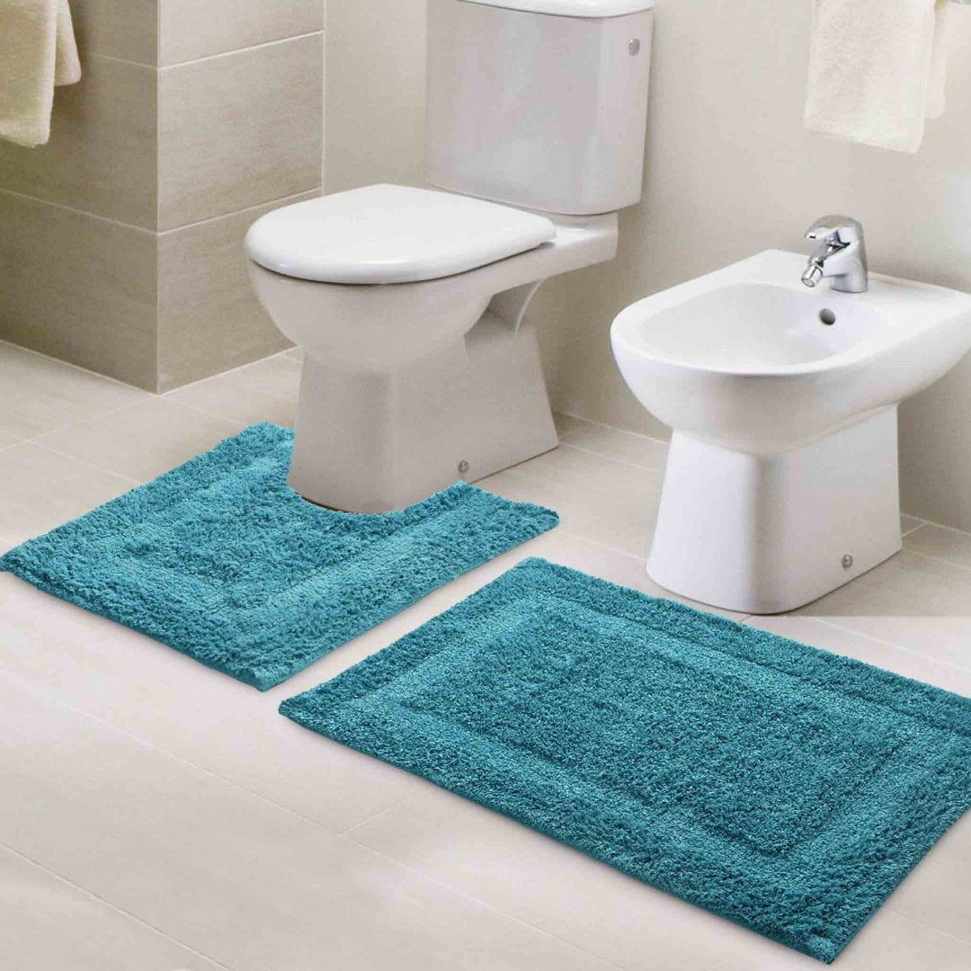 Anti-skid Solid Bathmat and Contour set