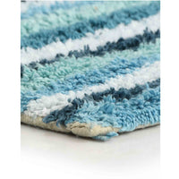 Anti skid Striped Bathmat and Contour set