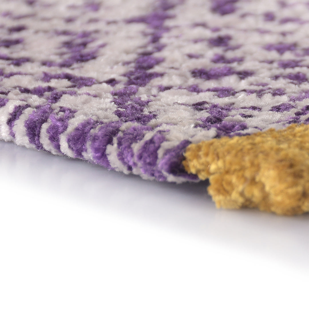 Diamond Patterned Handwoven Chenille Rug