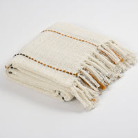Multi Grid Patterned Handwoven Cotton Throw