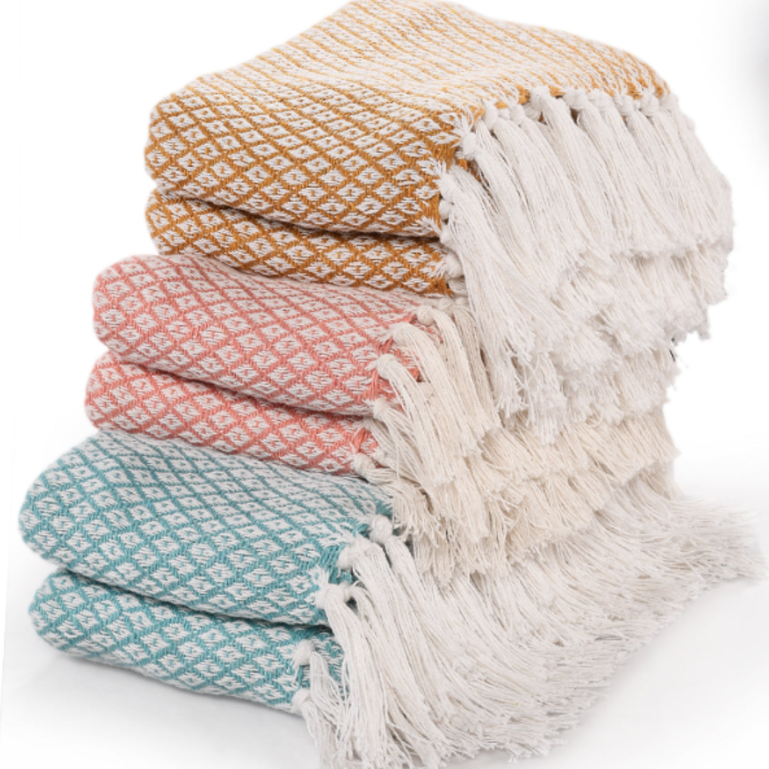 Soft Cotton Bed Throw