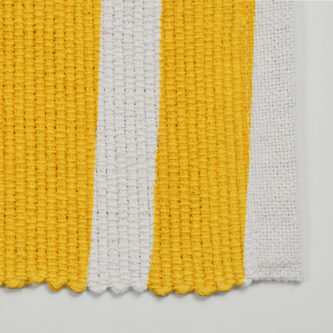 Mustard Striped Rug