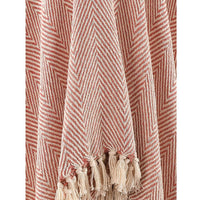Spring-Hued Chevron Throw Blush Pink- sashaaworld