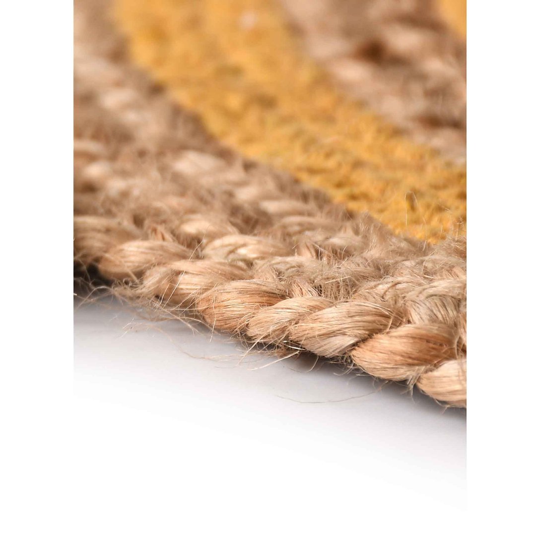 Round Jute Rug With Tassels- sashaaworld