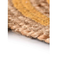 Round Jute Rug With Tassels- sashaaworld