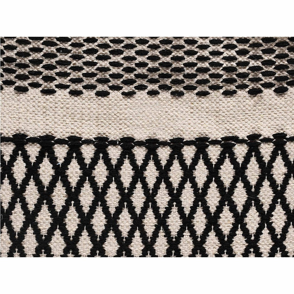  Black & White Handwoven Table Runner