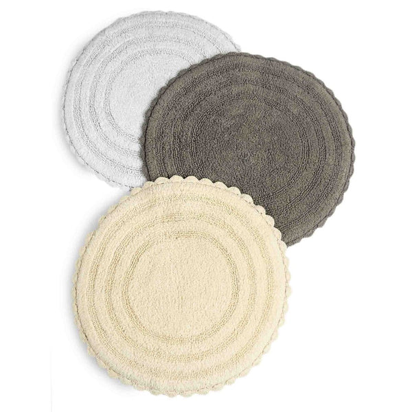 Sashaa World Round Reversible Crochet Bathmat 