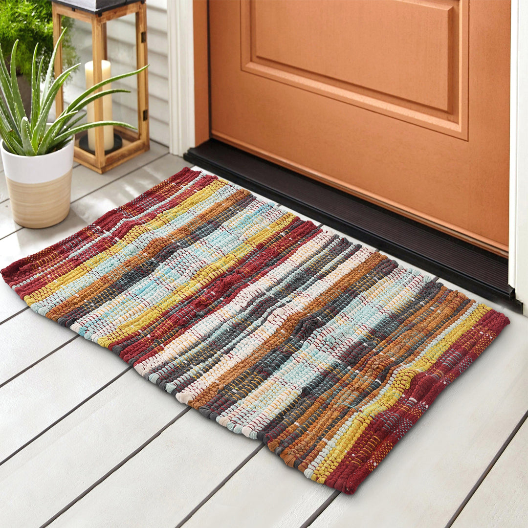 Recycled Handmade Chindi Rug- Sashaaworld
