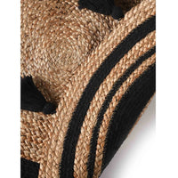 Round Jute Rug With Tassels- sashaaworld