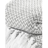 Chevron Sofa Throw with Tassels