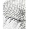 Chevron Sofa Throw with Tassels