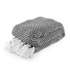 Chevron Sofa Throw with Tassels