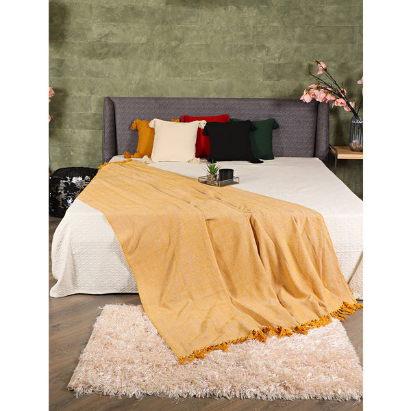 Yellow-White XL Throw