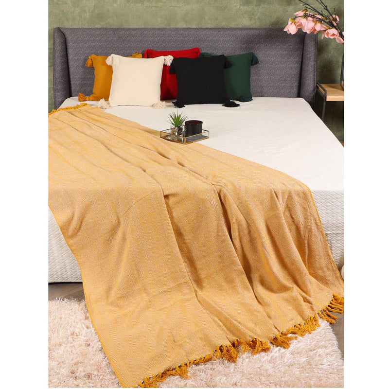 Yellow-White XL Throw