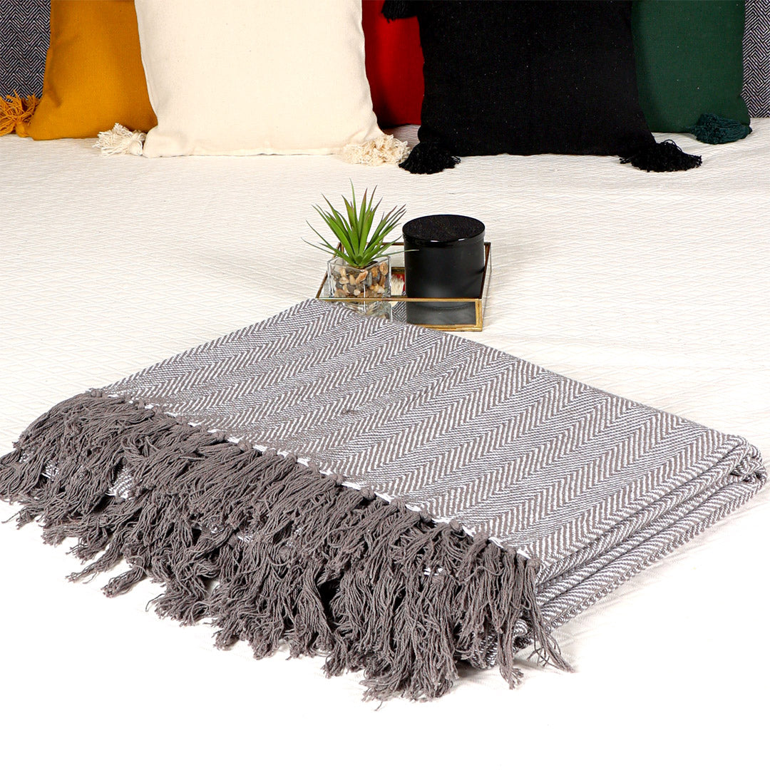 Granite-White XL Throw - Sashaa World