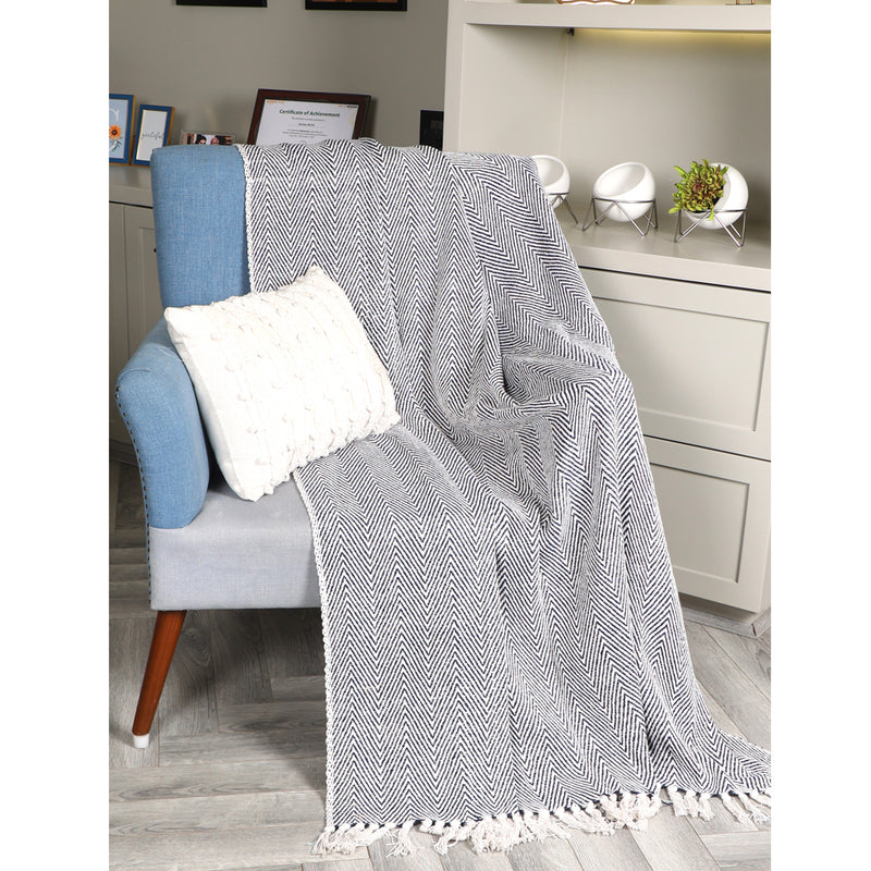 Chevron-Style Pattern Throw