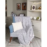 Diamond Pattern Woven Throw