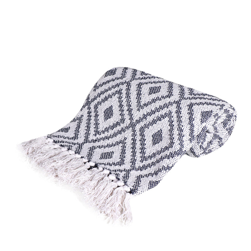 Diamond Pattern Woven Throw