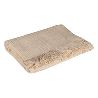 Neutral Cotton Throw- Sashaaworld