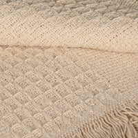 Neutral Cotton Throw