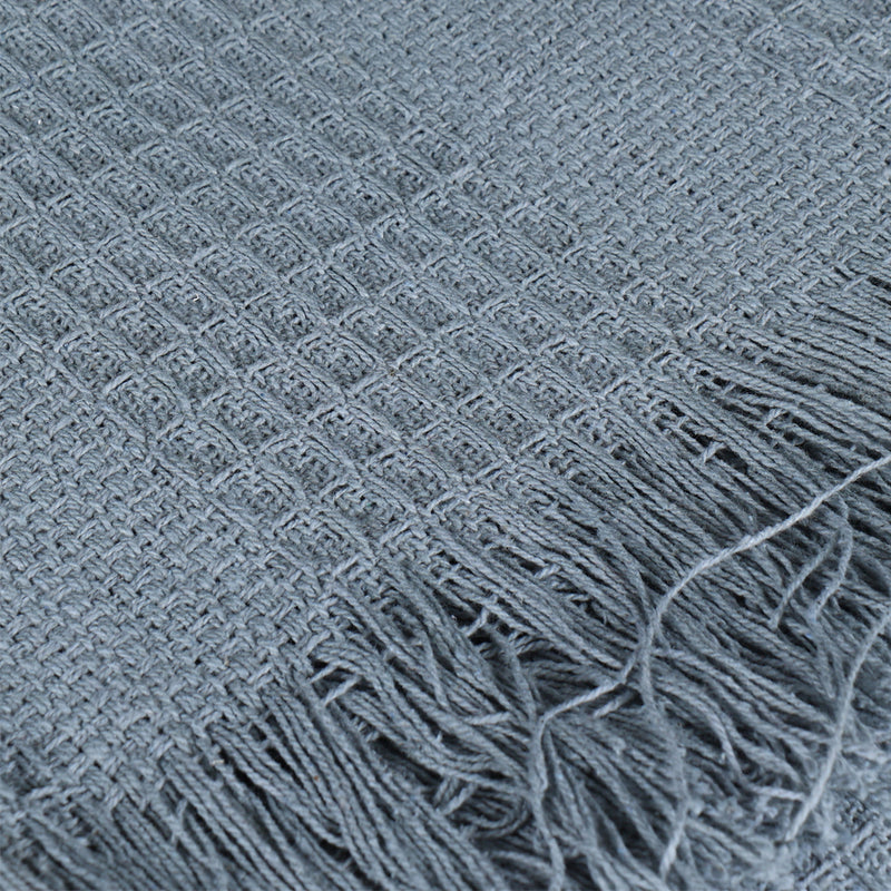 Grey-Blue Cotton Throw