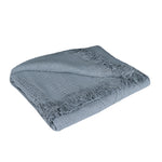 Grey-Blue Cotton Throw