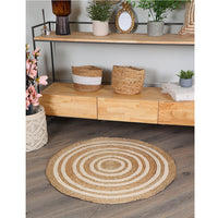 Round Jute Rug- sashaaworld