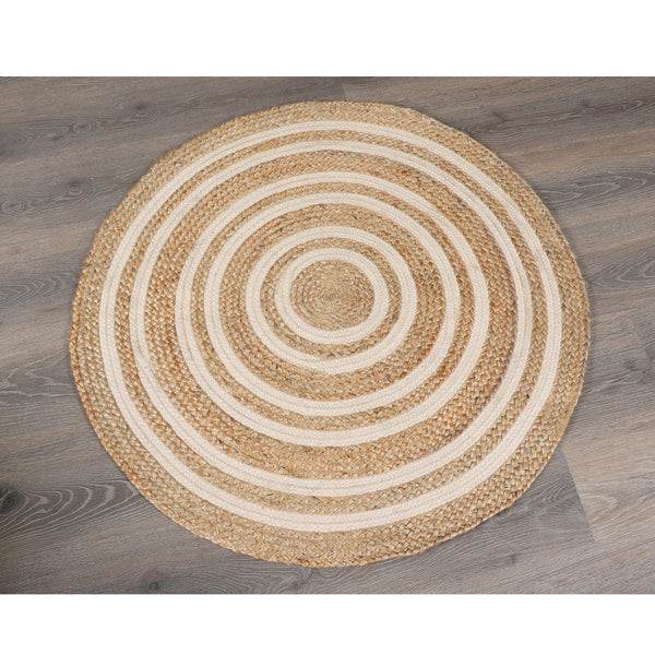 Round Jute Rug- sashaaworld