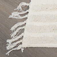 Cotton Tufted Rug in Ivory