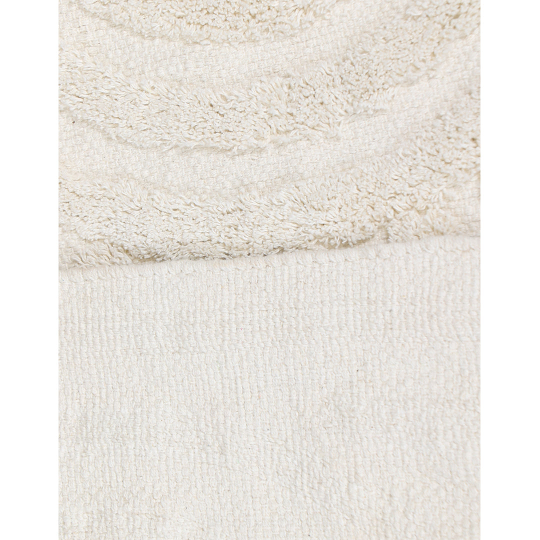 Cotton Tufted Rug in Ivory