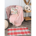 Red & White Check Rug